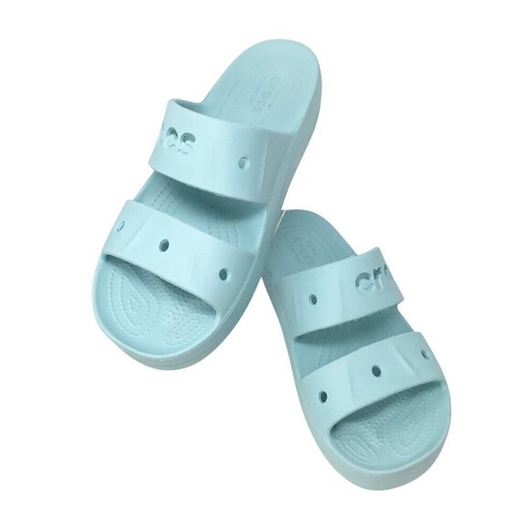 Crocs Baya Platform Slide Iconic Comfort Sandals Comfort Pure Water 208188 Sz 10 - Picture 3 of 8